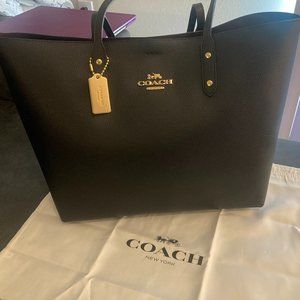 Black Coach LARGE LEATHER Tote